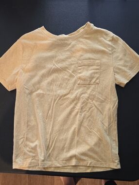 Cat & Jack Mustard Yellow Short Sleeve Pocket Tee